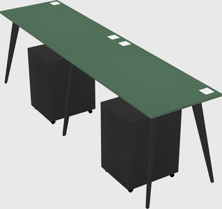 Bureau rectangulaire moderne