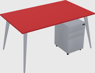 Modern rectangular office desk