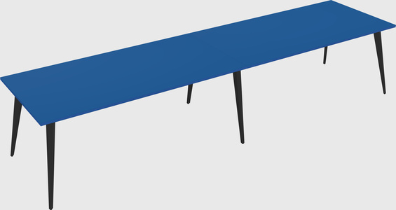 Bureau rectangulaire moderne