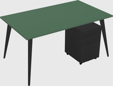 Modern rectangular office desk