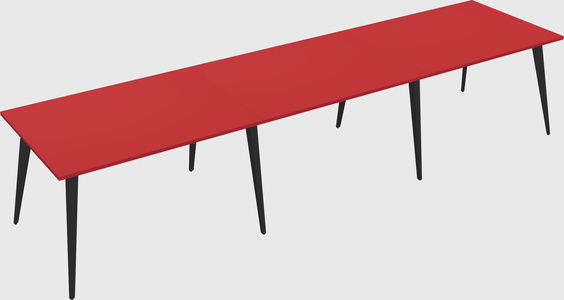 Bureau rectangulaire moderne