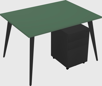 Modern rectangular office desk