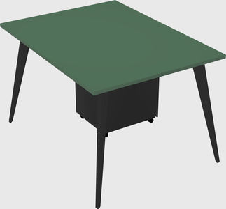 Modern rectangular office desk