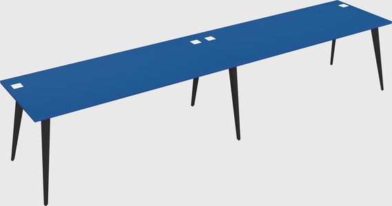 Bureau rectangulaire moderne