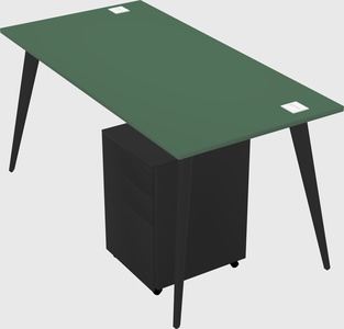 Bureau rectangulaire moderne