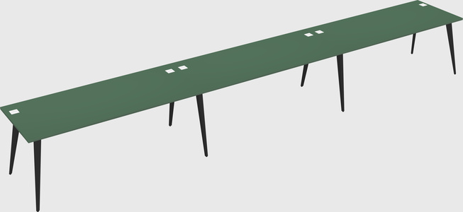 Bureau rectangulaire moderne