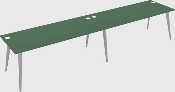 Bureau rectangulaire moderne