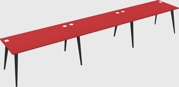 Bureau rectangulaire moderne