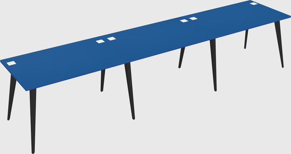 Bureau rectangulaire moderne