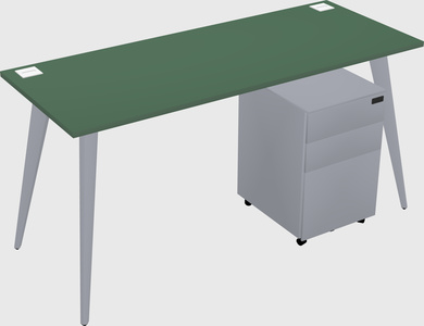Modern rectangular office desk