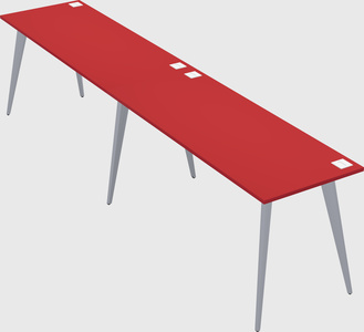 Bureau rectangulaire moderne