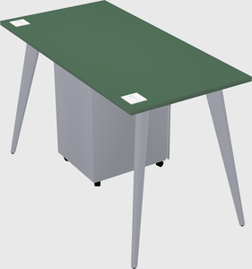Modern rectangular office desk