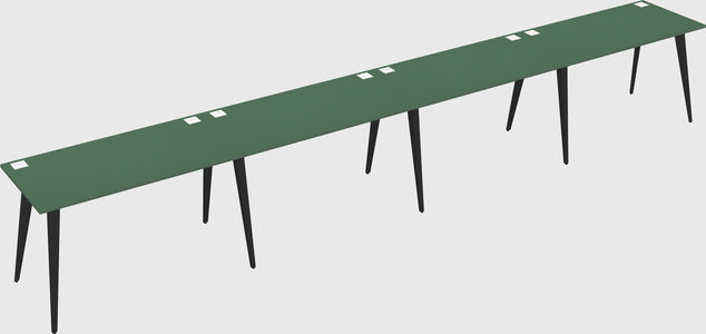 Bureau rectangulaire moderne
