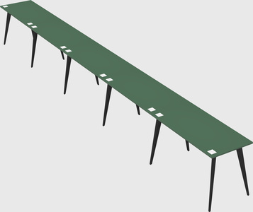 Modern rectangular office desk