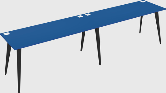 Bureau rectangulaire moderne