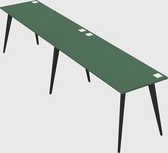 Bureau rectangulaire moderne