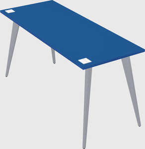 Bureau rectangulaire moderne