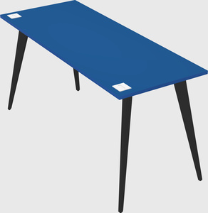 Bureau rectangulaire moderne