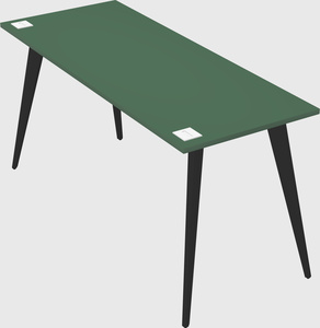 Bureau rectangulaire moderne