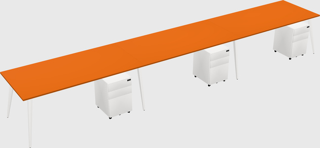 Bureau rectangulaire moderne