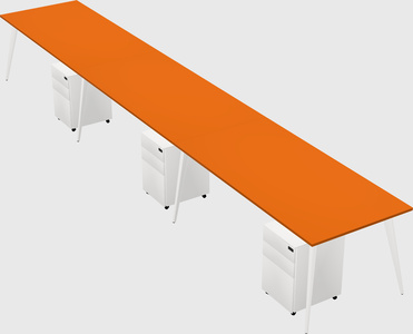 Bureau rectangulaire moderne