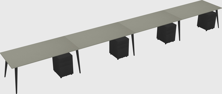 Modern rectangular office desk