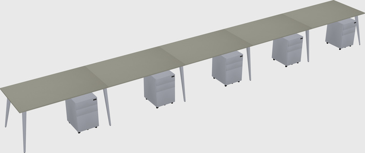 Modern rectangular office desk