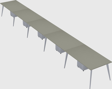 Modern rectangular office desk