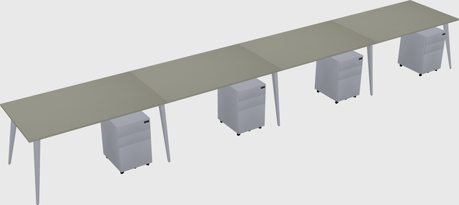 Modern rectangular office desk