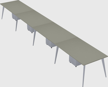 Modern rectangular office desk