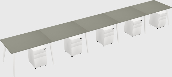 Bureau rectangulaire moderne