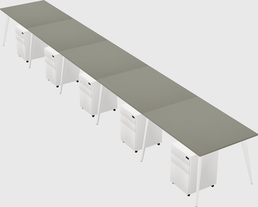Bureau rectangulaire moderne