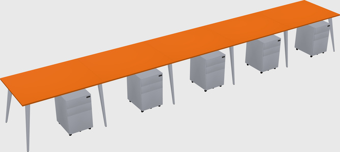 Bureau rectangulaire moderne