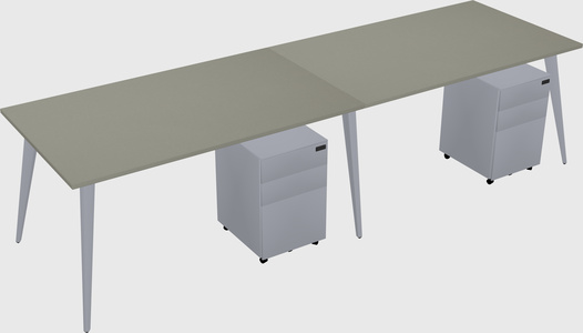 Modern rectangular office desk