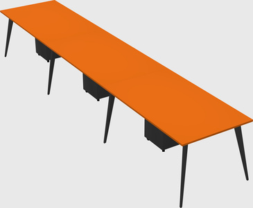 Bureau rectangulaire moderne