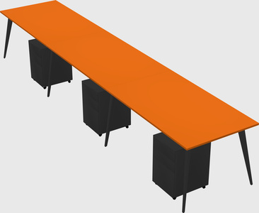 Bureau rectangulaire moderne