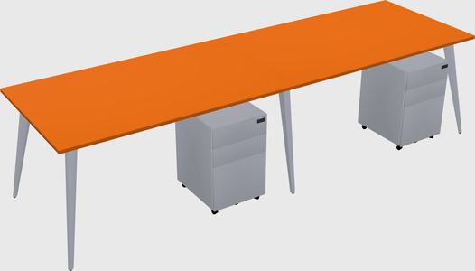Modern rectangular office desk