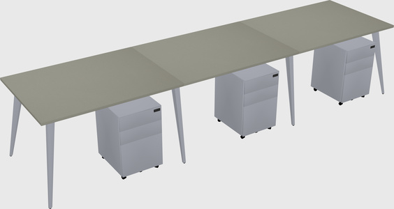 Bureau rectangulaire moderne