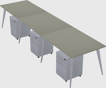 Bureau rectangulaire moderne