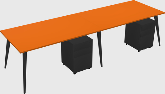 Bureau rectangulaire moderne