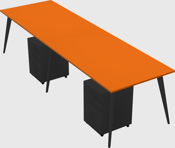 Bureau rectangulaire moderne