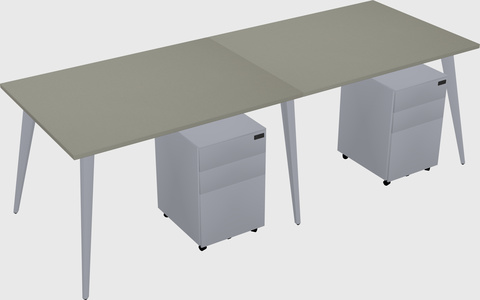 Modern rectangular office desk