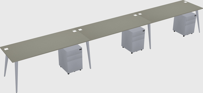 Bureau rectangulaire moderne