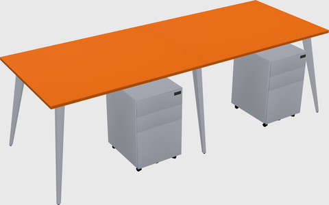 Bureau rectangulaire moderne