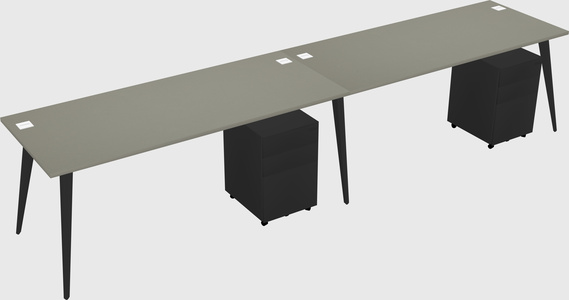 Bureau rectangulaire moderne