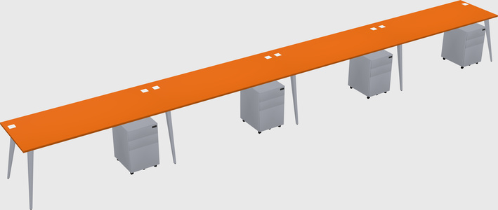 Modern rectangular office desk