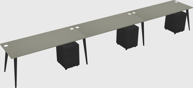 Bureau rectangulaire moderne