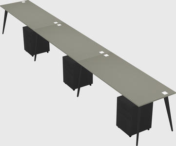 Bureau rectangulaire moderne