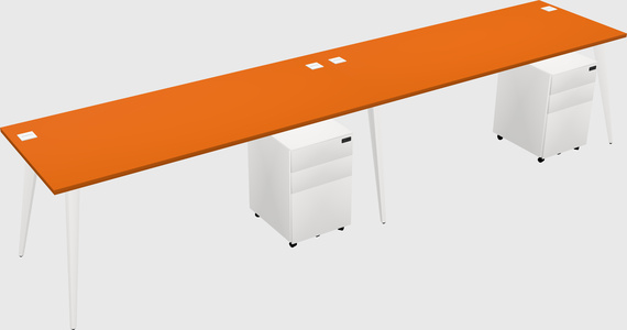 Bureau rectangulaire moderne