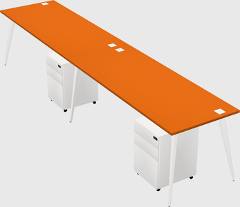 Bureau rectangulaire moderne
